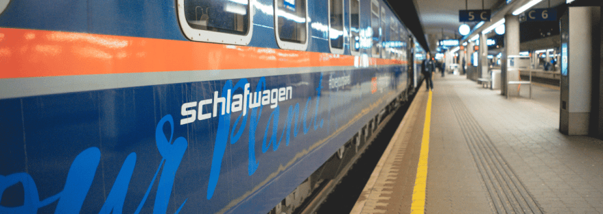 Schlafwagen von Nachtzug